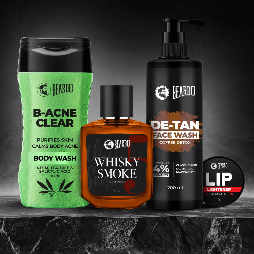 Beardo Men's Grooming Essentials Kit – grooming combo set for men