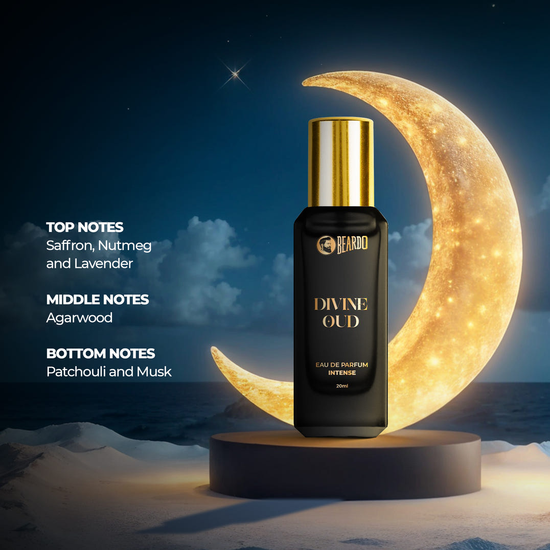 Beardo Three Worlds of Oud Luxury Perfume Giftset (20ml X 3) – formula and texture close-up