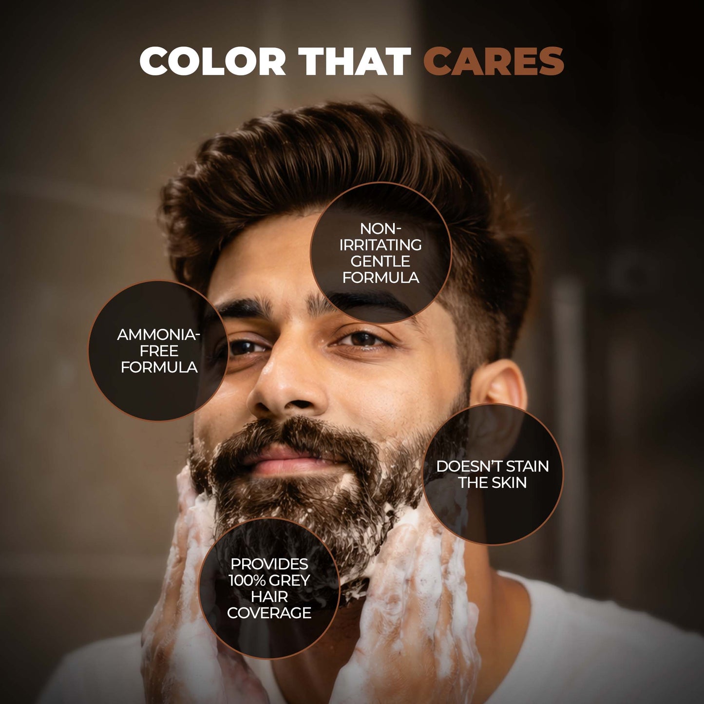 Shampoo Color for Hair and Beard (Dark Brown)