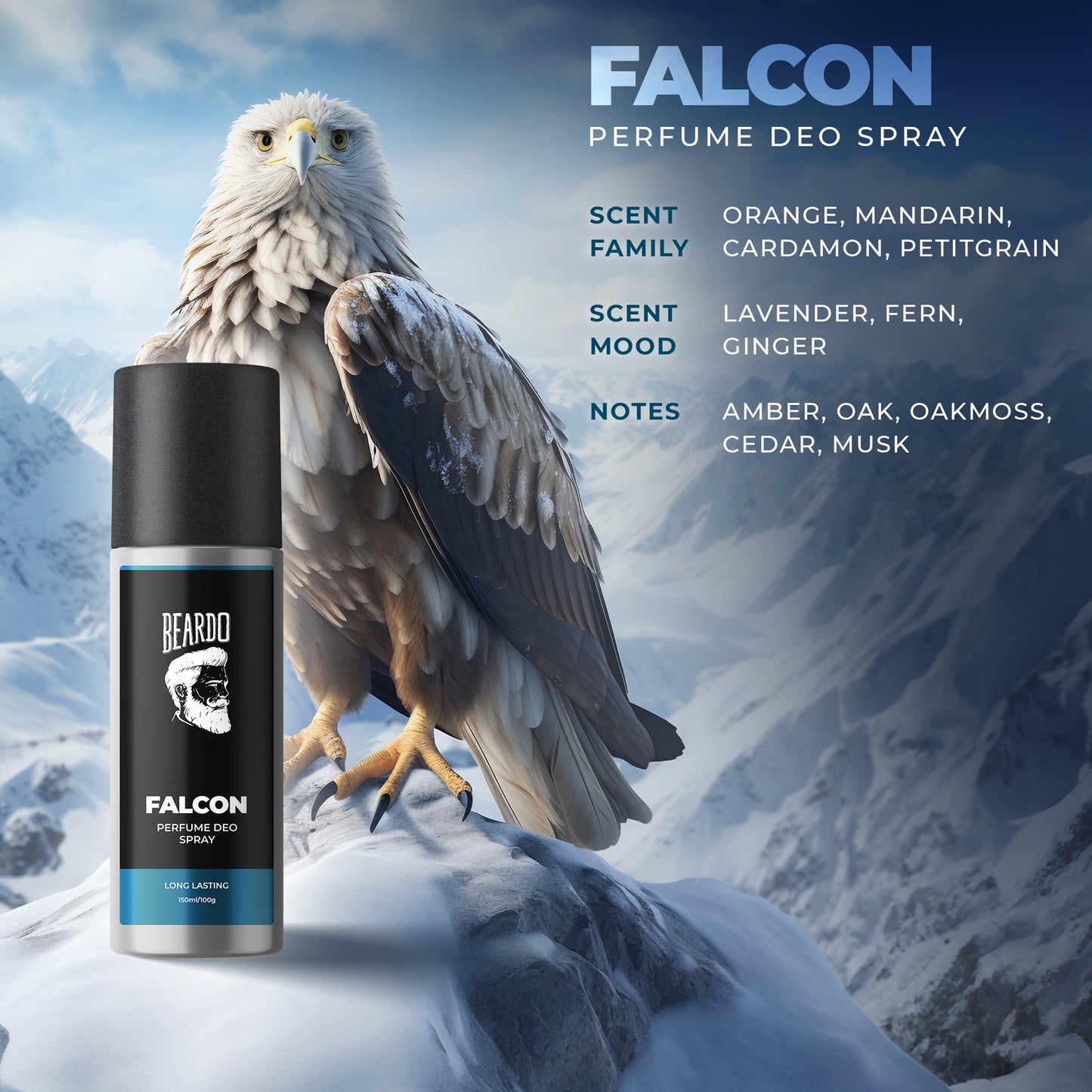 Beardo Falcon Perfume Deo Spray (150ml)