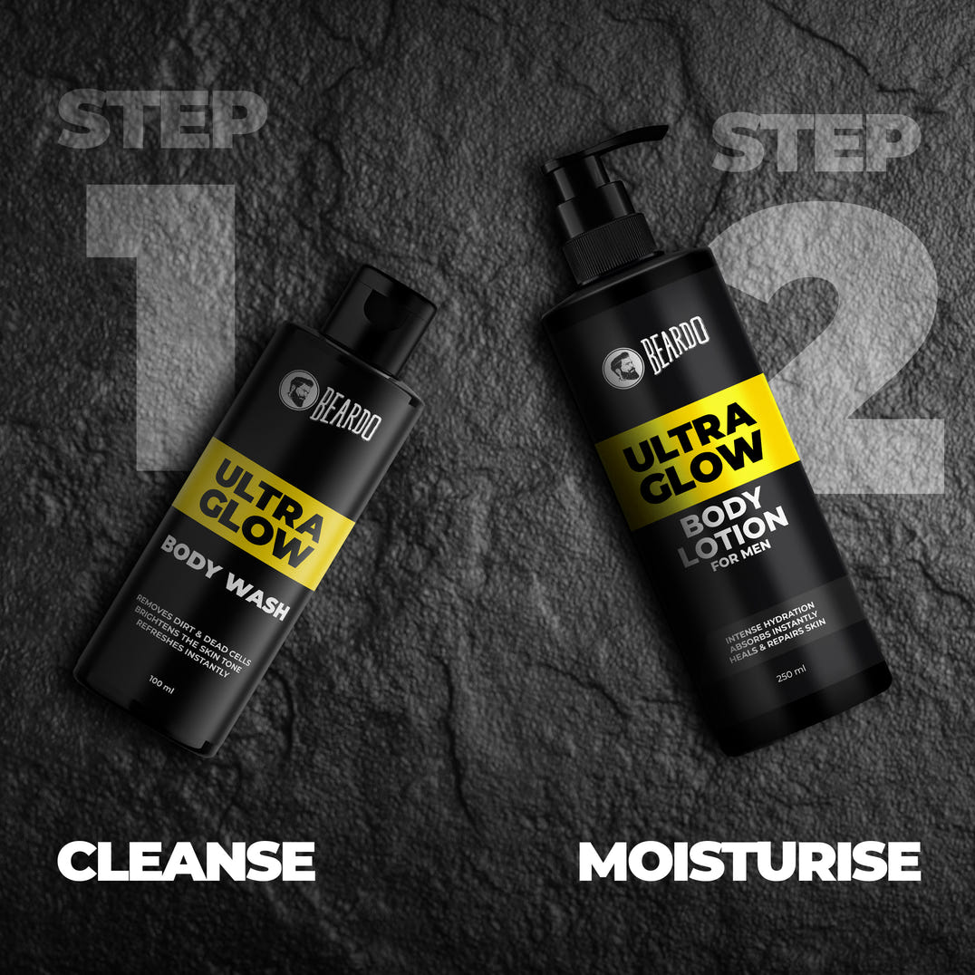 Beardo Ultraglow Bodywash (100ml) – grooming results and lifestyle