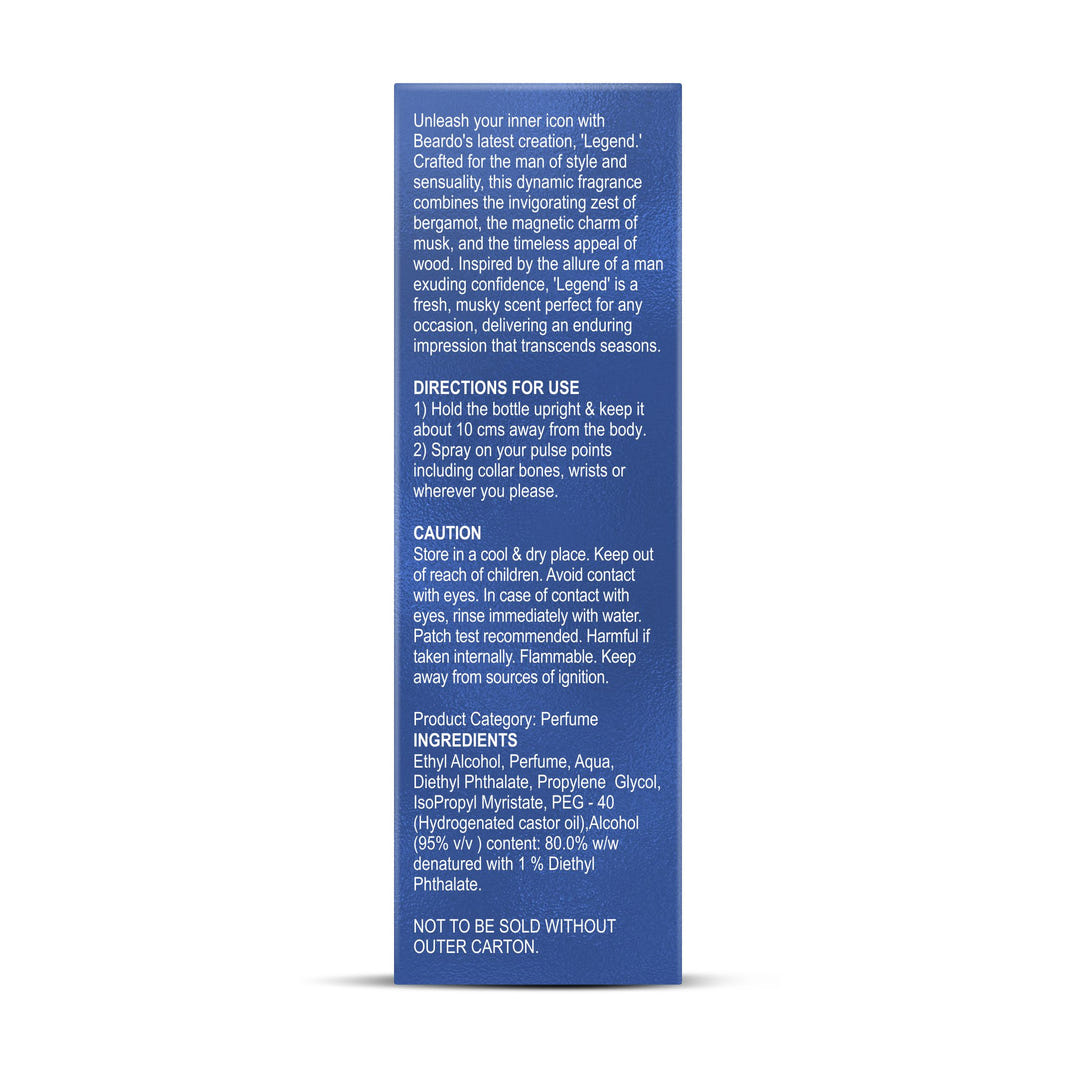 Beardo Legend Perfume EDP (100ml) – grooming results and lifestyle
