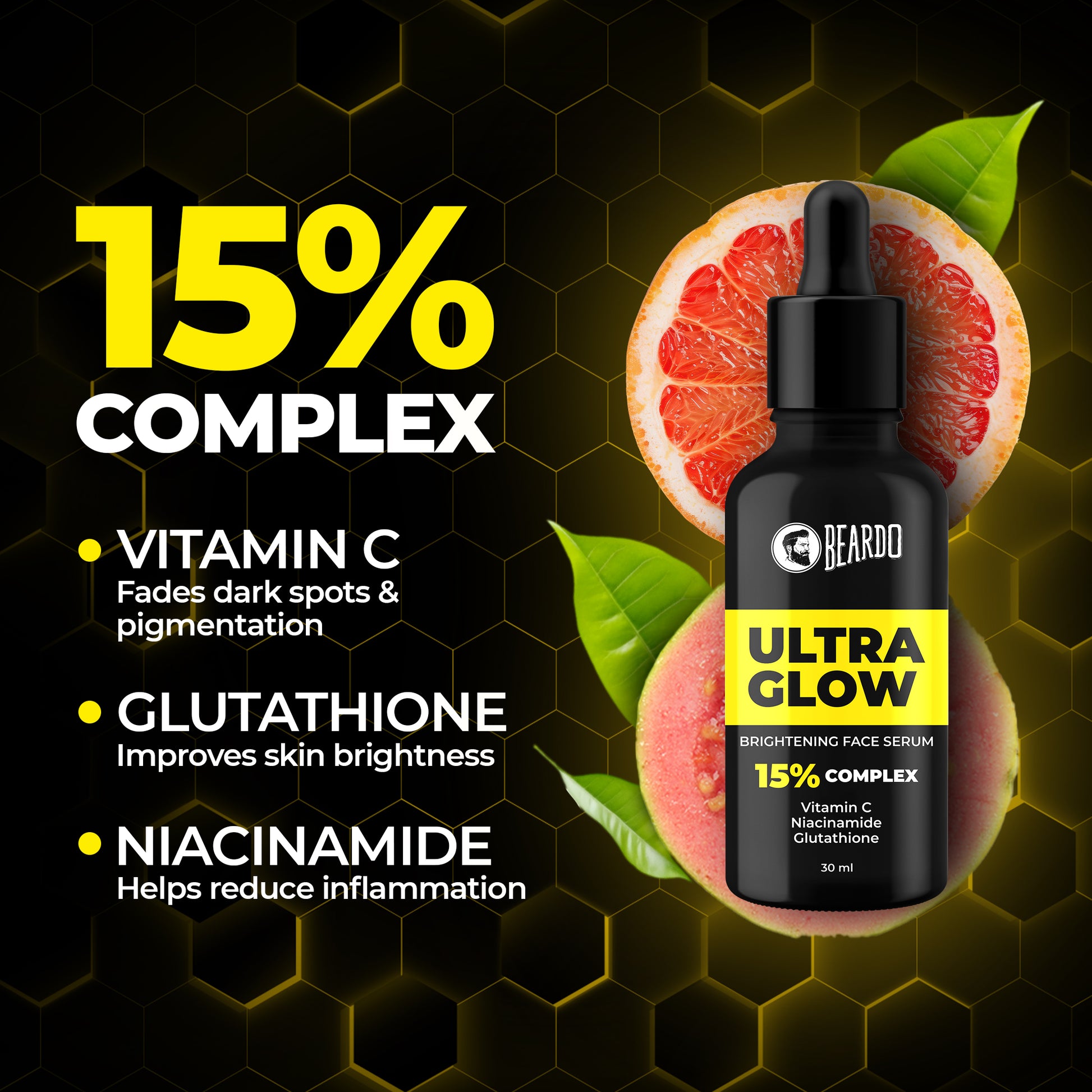 Beardo Ultra Glow Brightening Serum (30ml)