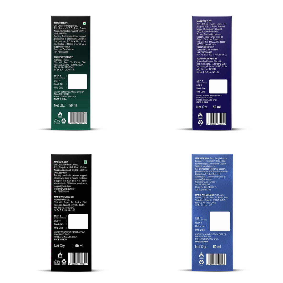 Beardo Best Seller Perfumes Combo (50ml x 4) – grooming results and lifestyle