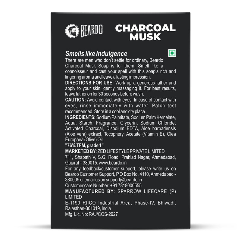 Charcoal Musk Soap Pack of 3 (Pack of 3)