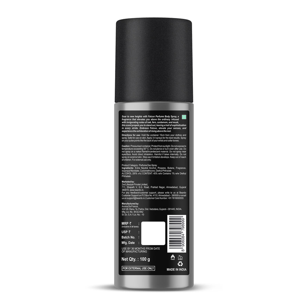 Beardo Falcon Perfume Deo Spray (150ml) – grooming results and lifestyle