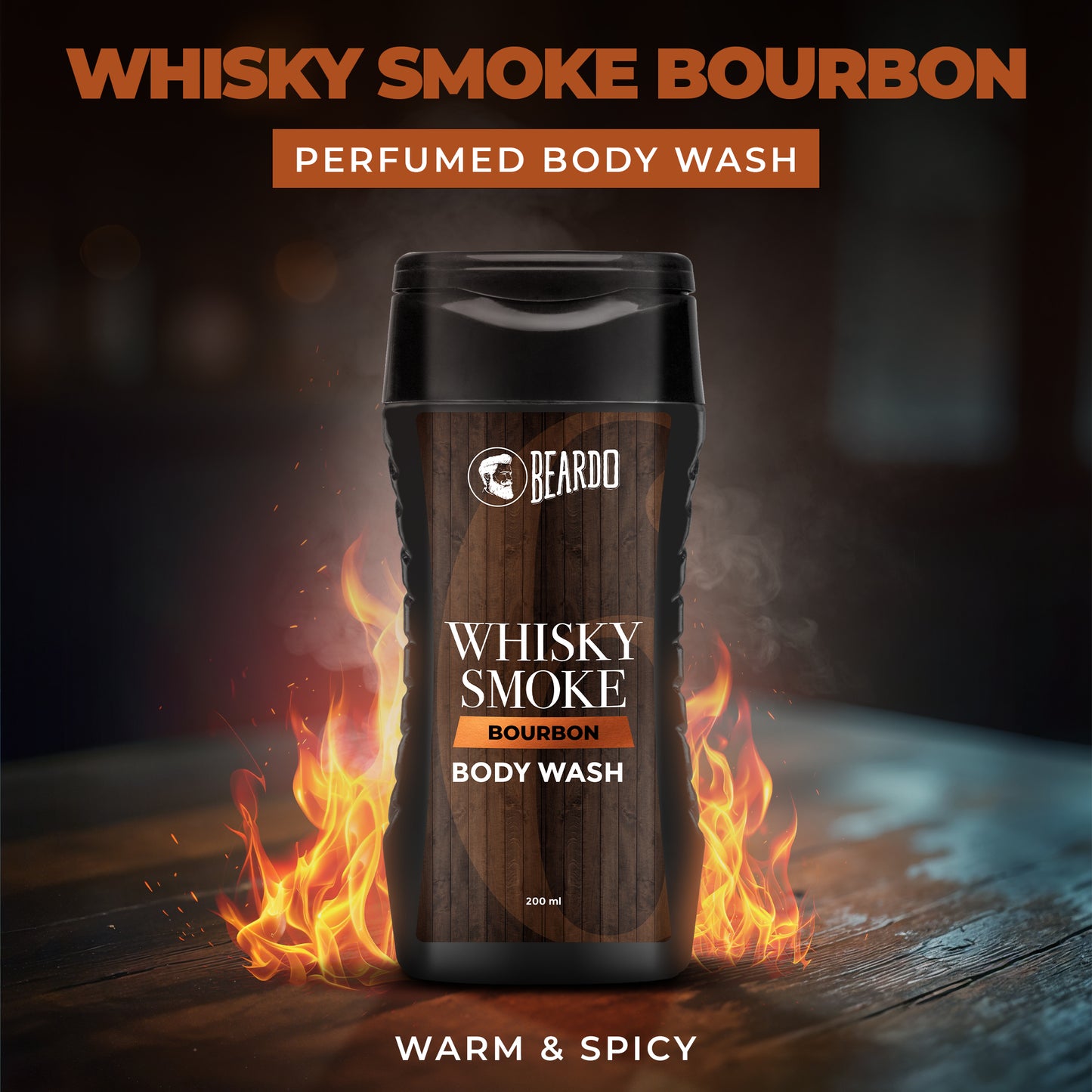 Beardo Whisky Smoke Bourbon Bodywash