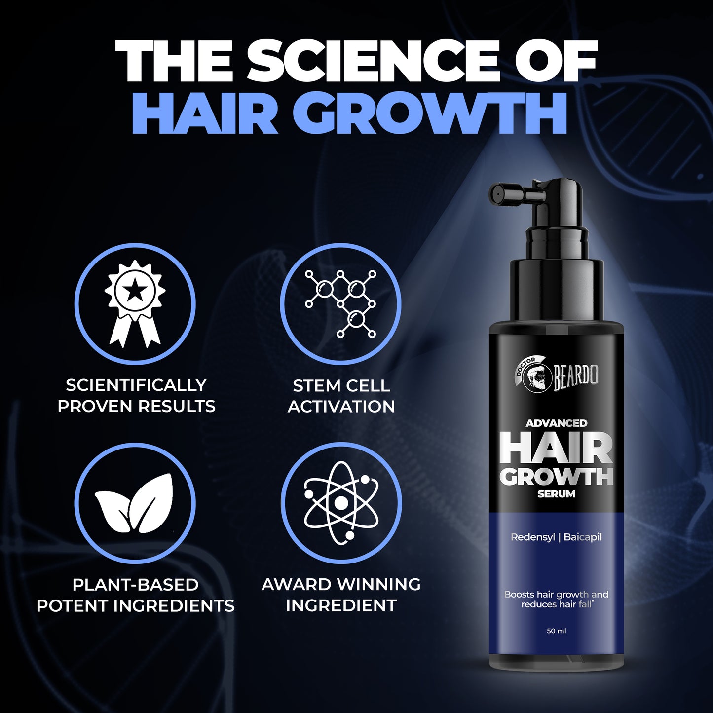 Beardo Advanced Hair Growth Serum (50ml)