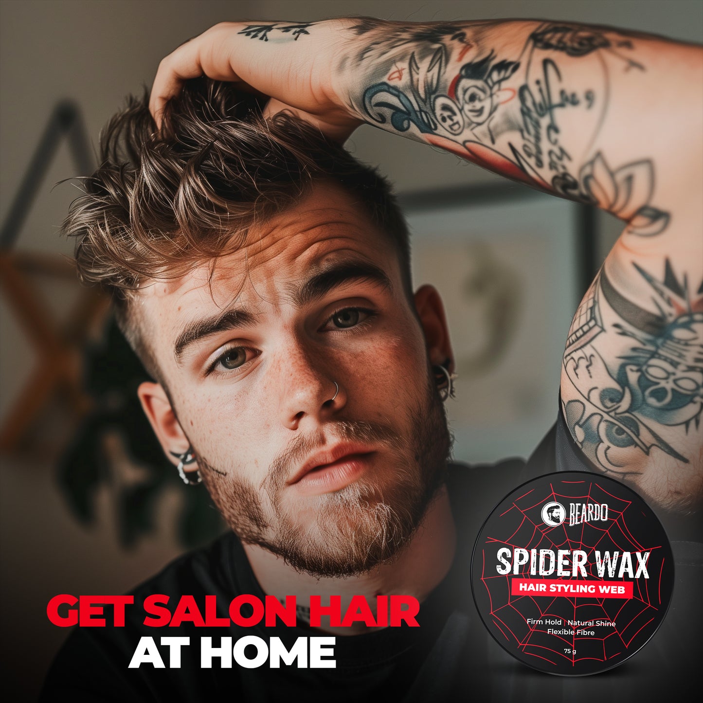 Beardo Spider Wax Hair Styling Web (75g)