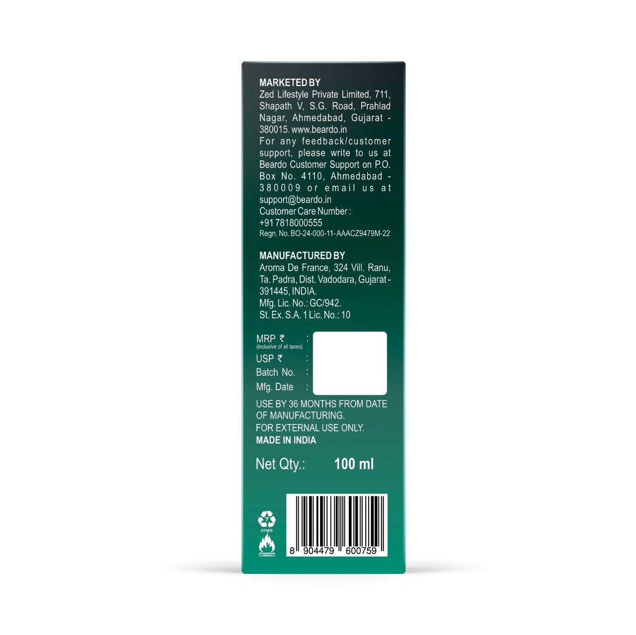 Beardo Mariner Perfume EDP (100ml)