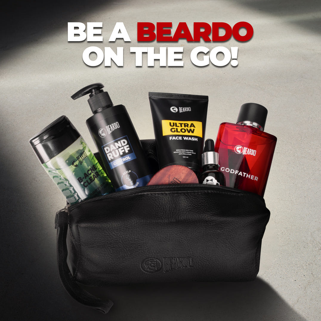 Beardo New Traveller Pouch – grooming results and lifestyle
