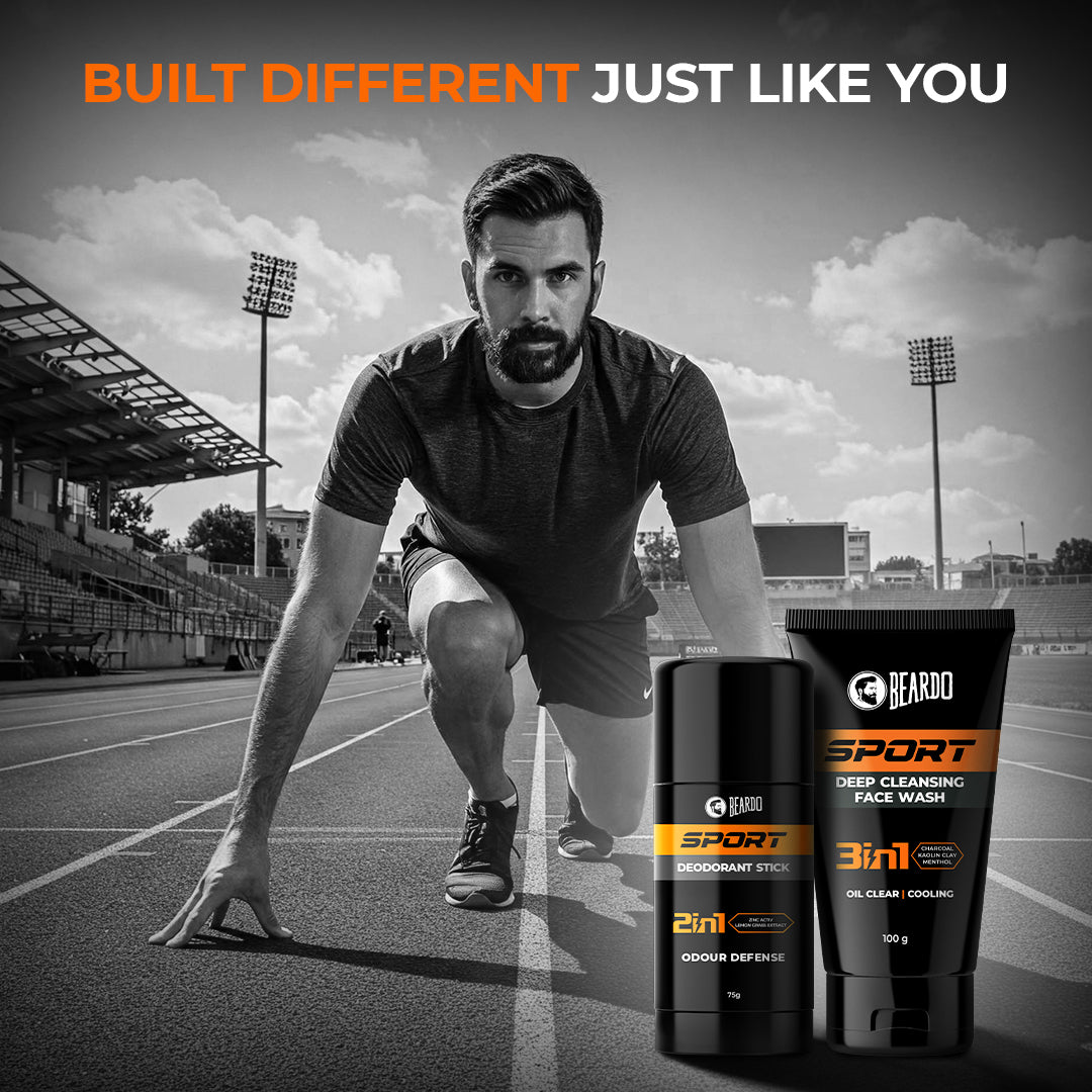 Beardo Sport Gym Ready Combo
