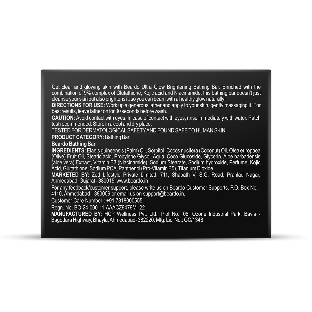 Beardo Ultraglow Brightening Bathing Bar (2 x Pack of 3) – grooming results and lifestyle
