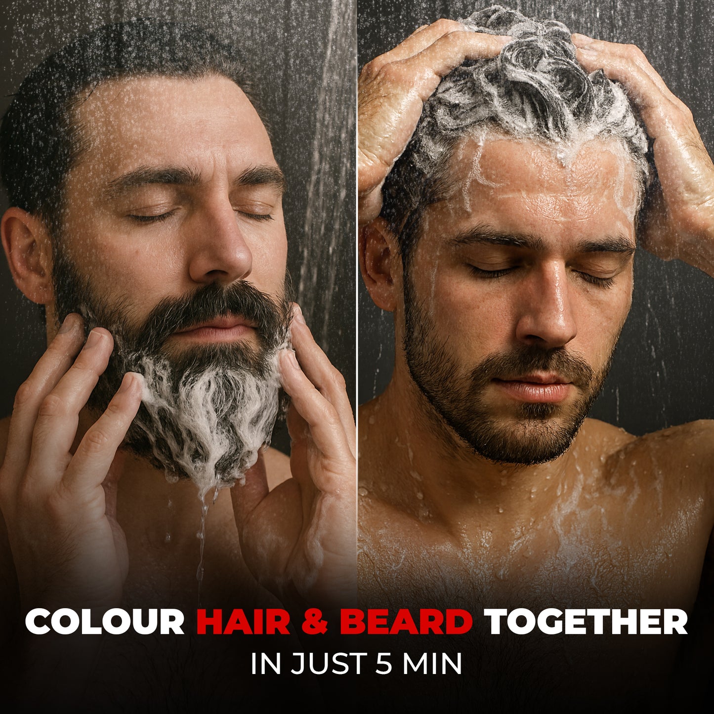 Shampoo Color for Hair and Beard (Dark Brown)