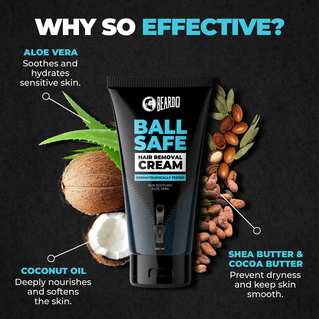 Beardo Ball Safe Hair Removal Cream (100ml) – how to use