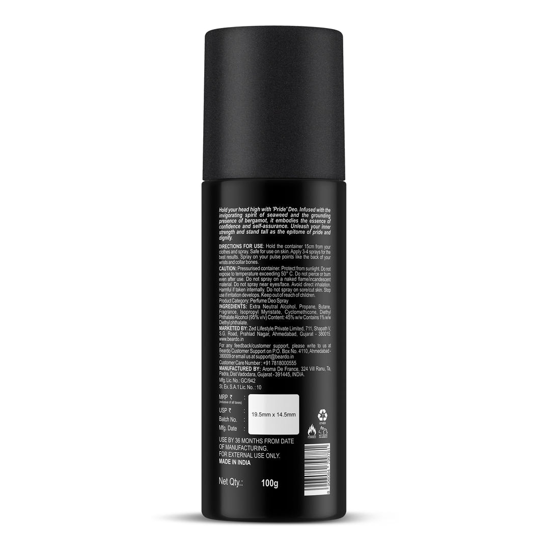 Beardo Pride Perfume Deo Spray (150ml) – grooming results and lifestyle