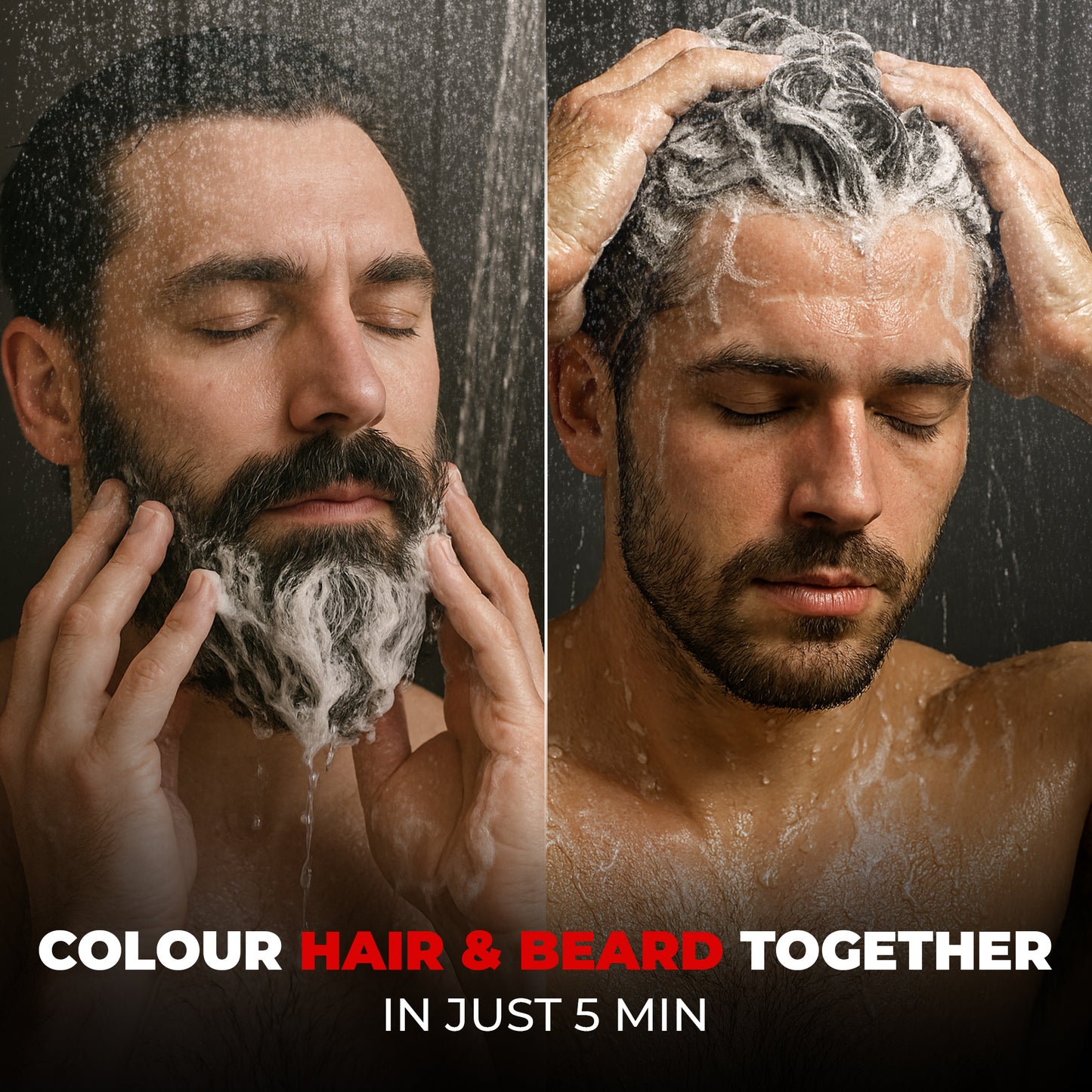 Beardo Shampoo Color for Hair and Beard (Natural Black)