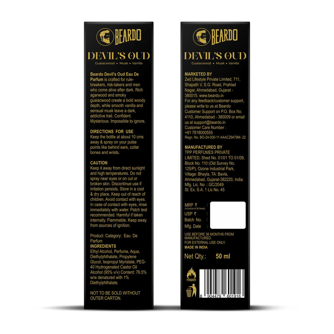Devil Oud Eau De Parfum (50ml)