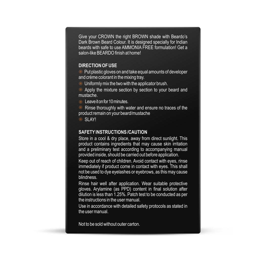 Beardo Beard Color Dark Brown – grooming results and lifestyle
