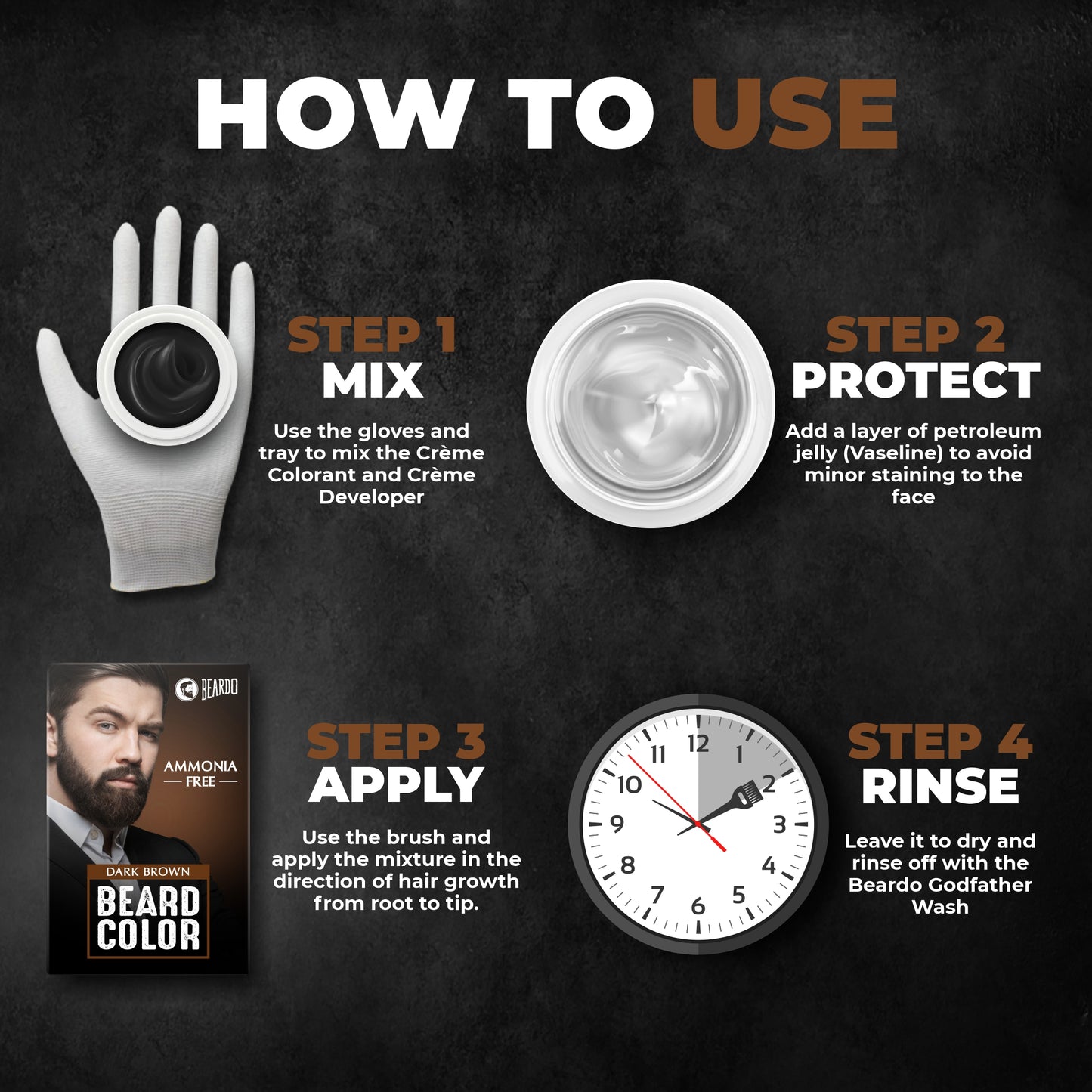 Beard Color Dark Brown