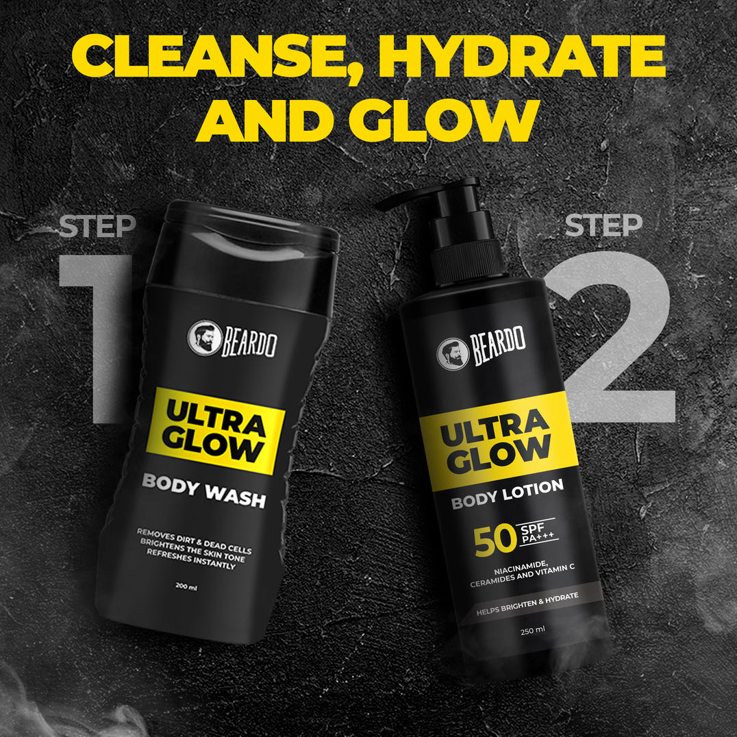 Beardo Ultraglow Body Lotion for Men – grooming results and lifestyle