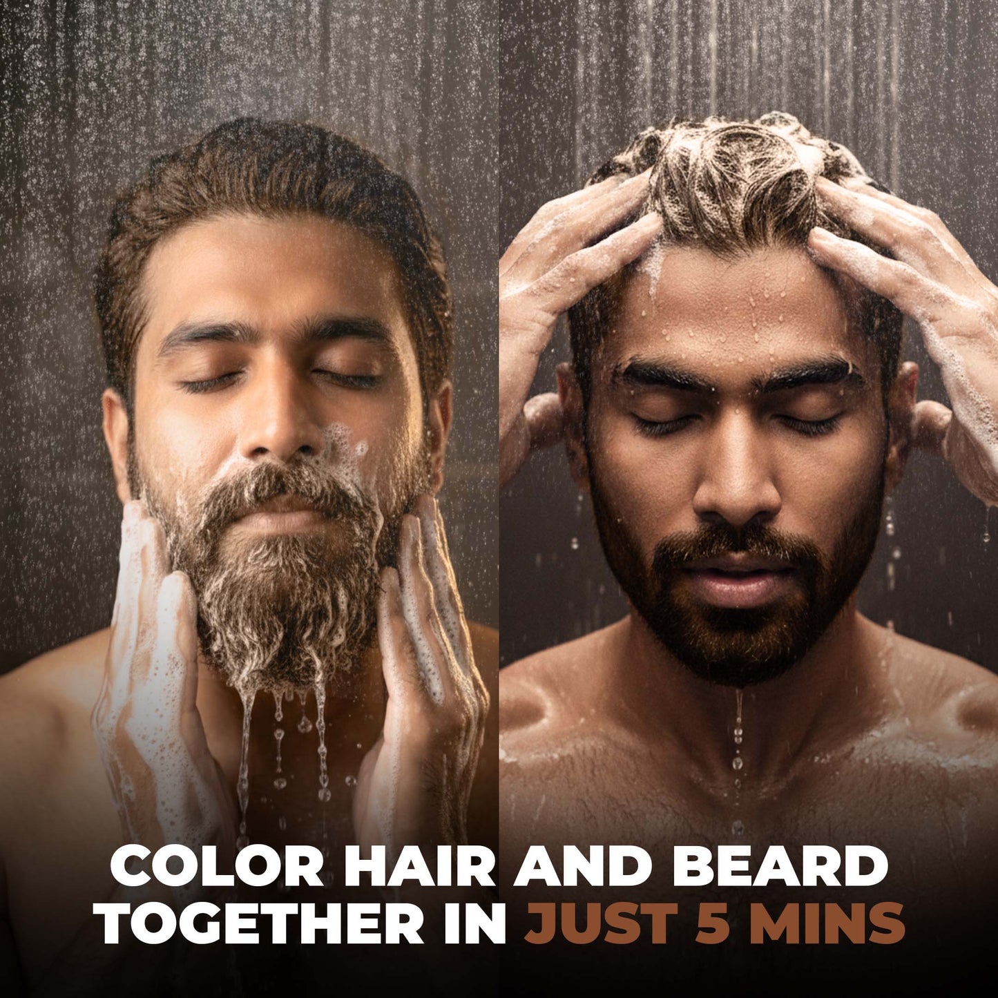 Shampoo Color for Hair and Beard (Dark Brown)