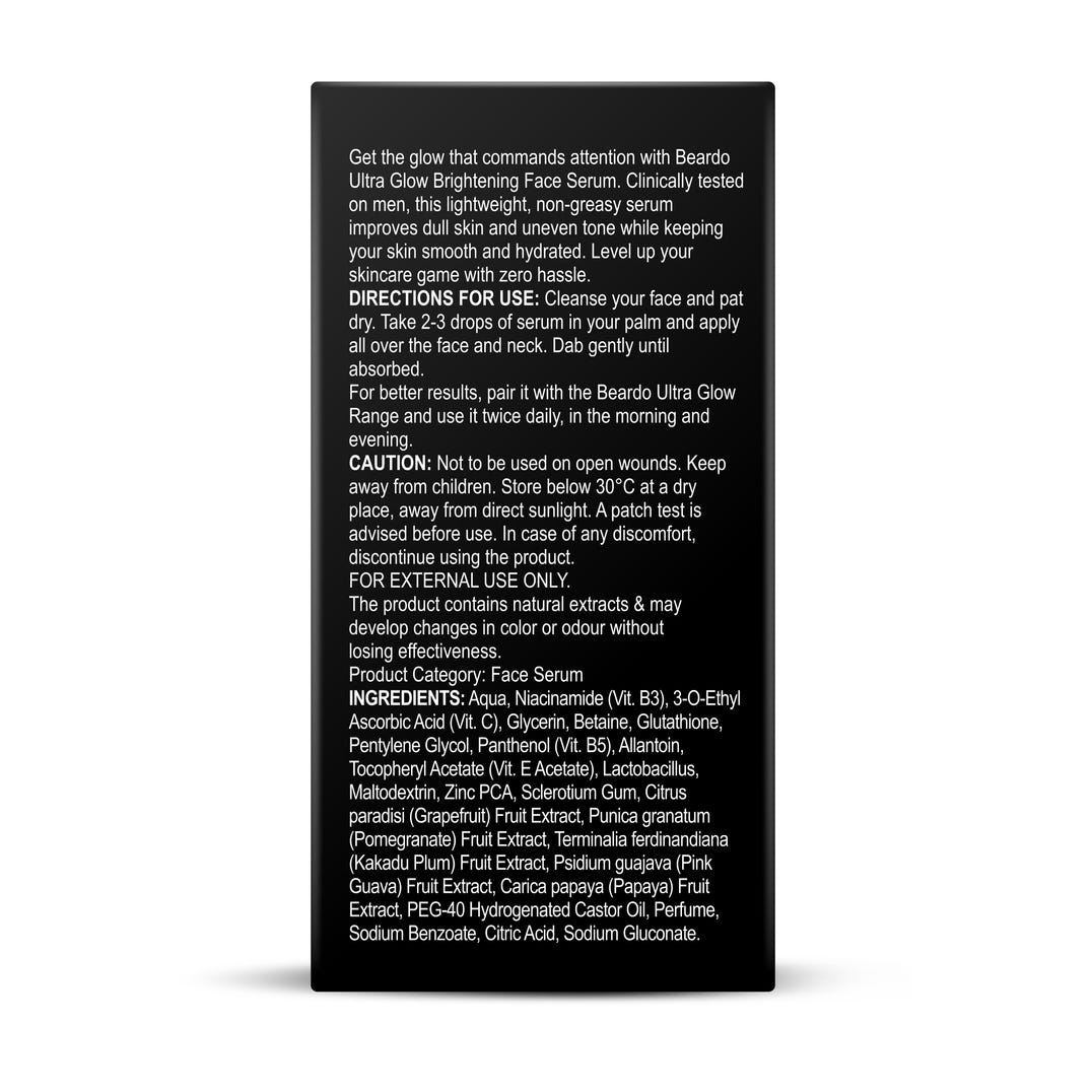 Beardo Ultra Glow Brightening Serum – grooming results and lifestyle