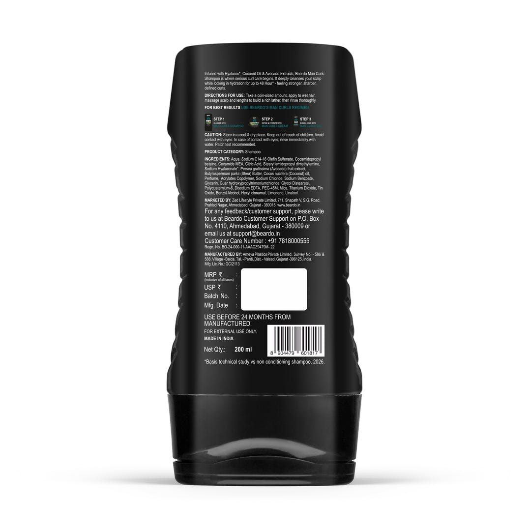 Man Curls Shampoo