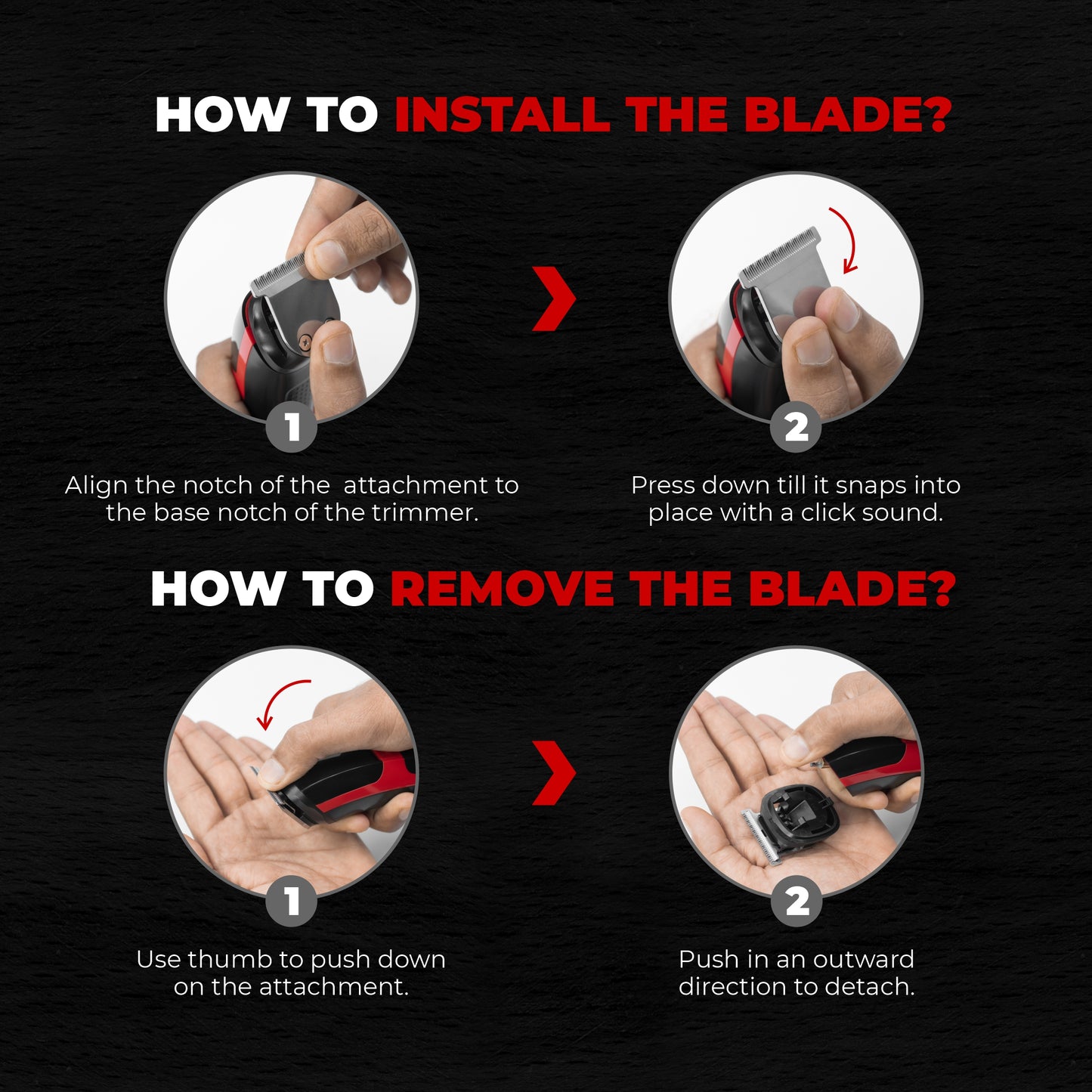 How to install the blade