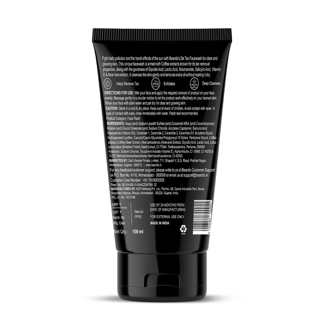 Beardo De-Tan Facewash for Men – grooming results and lifestyle