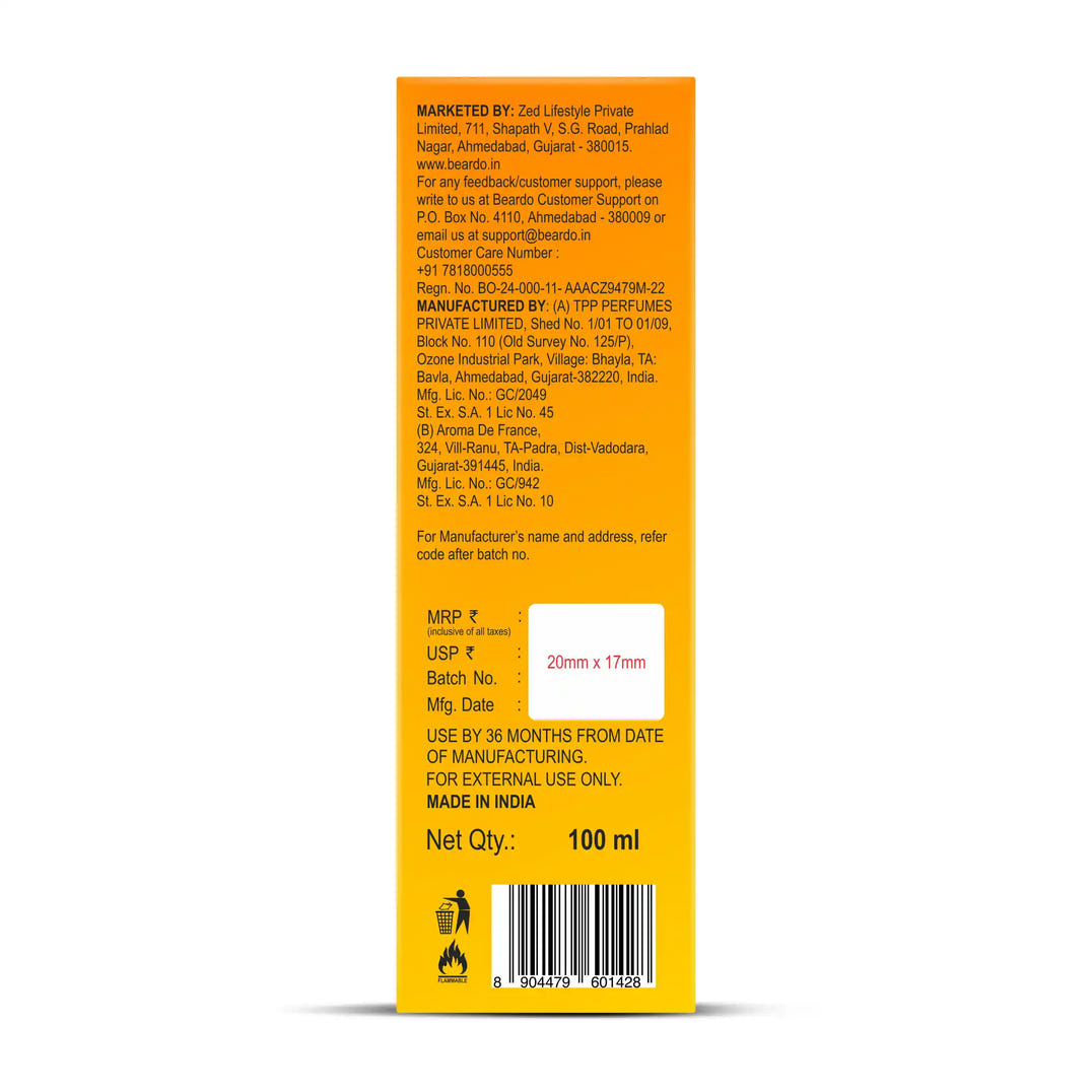 Beardo Sunburn XTC Extrait De Parfum (100ml) – grooming results and lifestyle