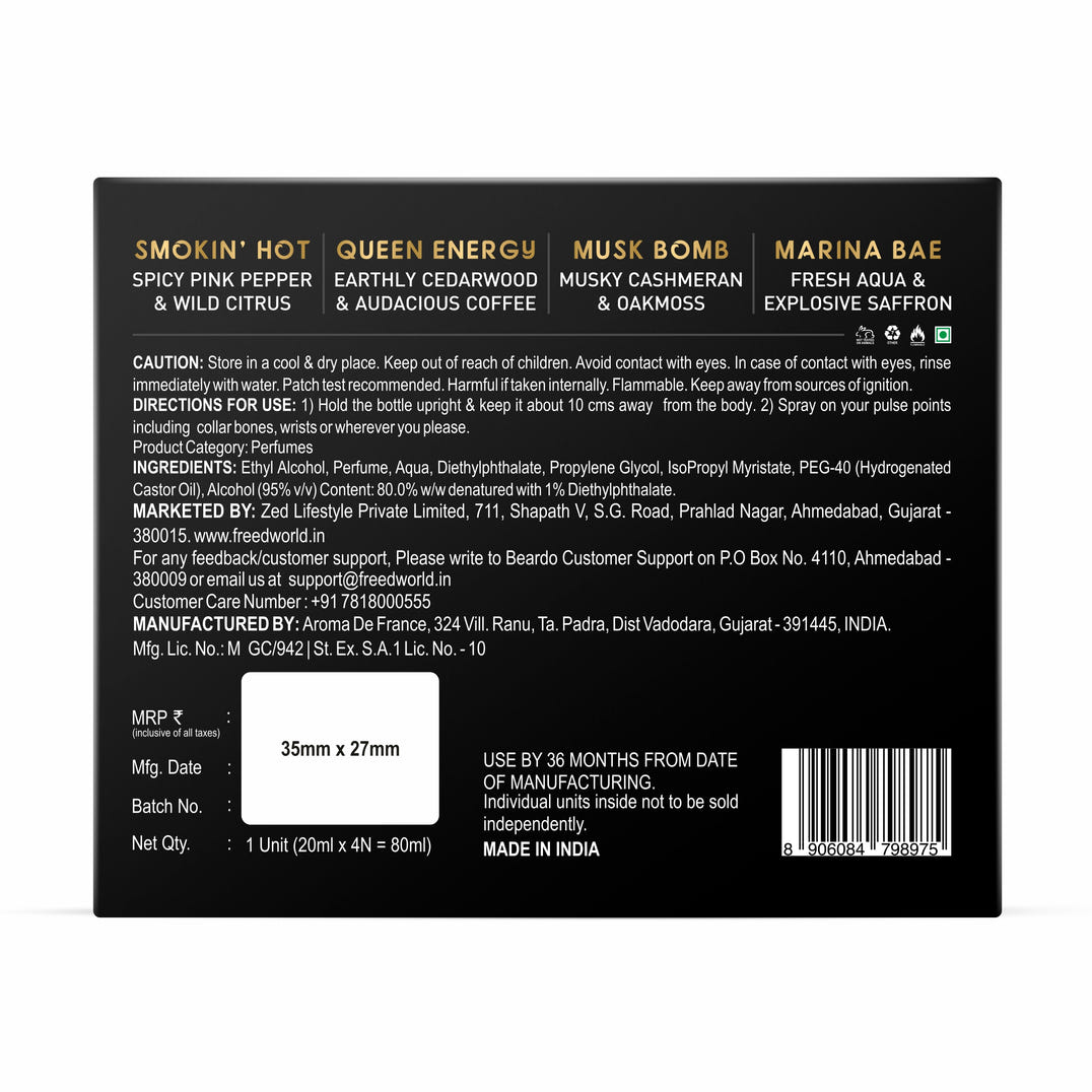 Beardo Freed Extra AF Perfume Box – grooming results and lifestyle