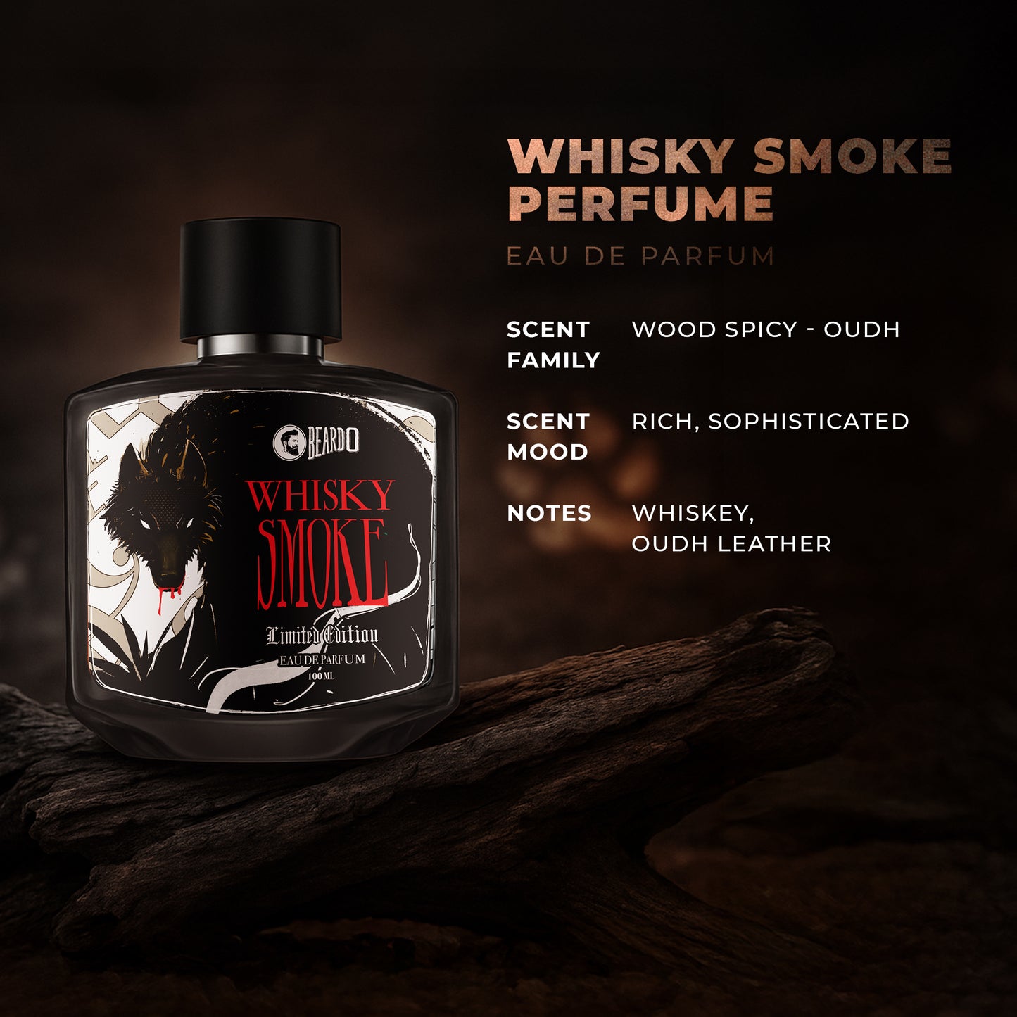 Beardo Whisky Smoke Limited Edition Perfume EDP (100ml)