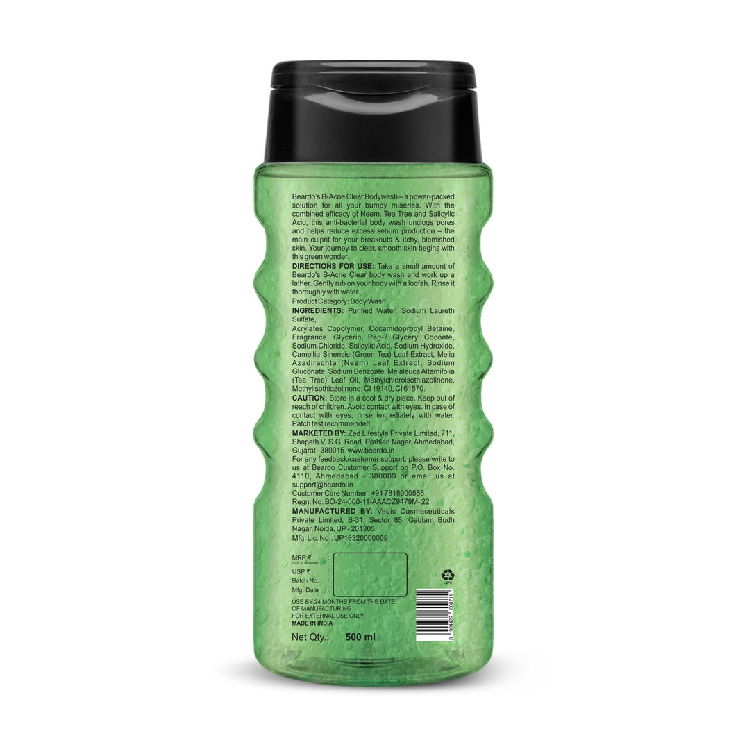 Beardo Body-Acne Clear Body Wash (500ml) – grooming results and lifestyle