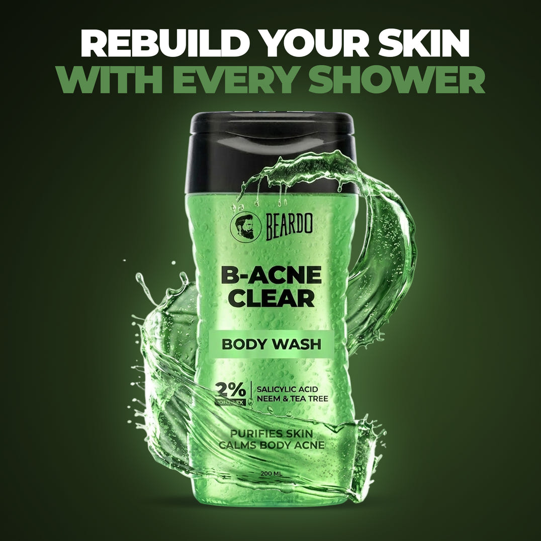 Beardo Body-Acne Clear Bodywash – formula and texture close-up