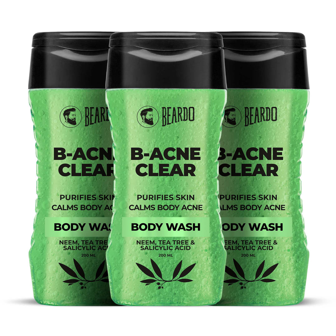 Beardo BODY-ACNE Clear Bodywash (Pack of 3) – body wash for men
