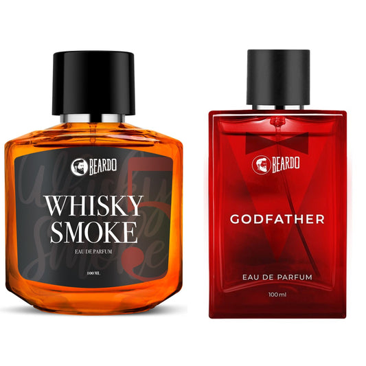 Beardo GodFather Perfume 100ml & Whiskey Smoke Perfume 100ml (Set of 2)