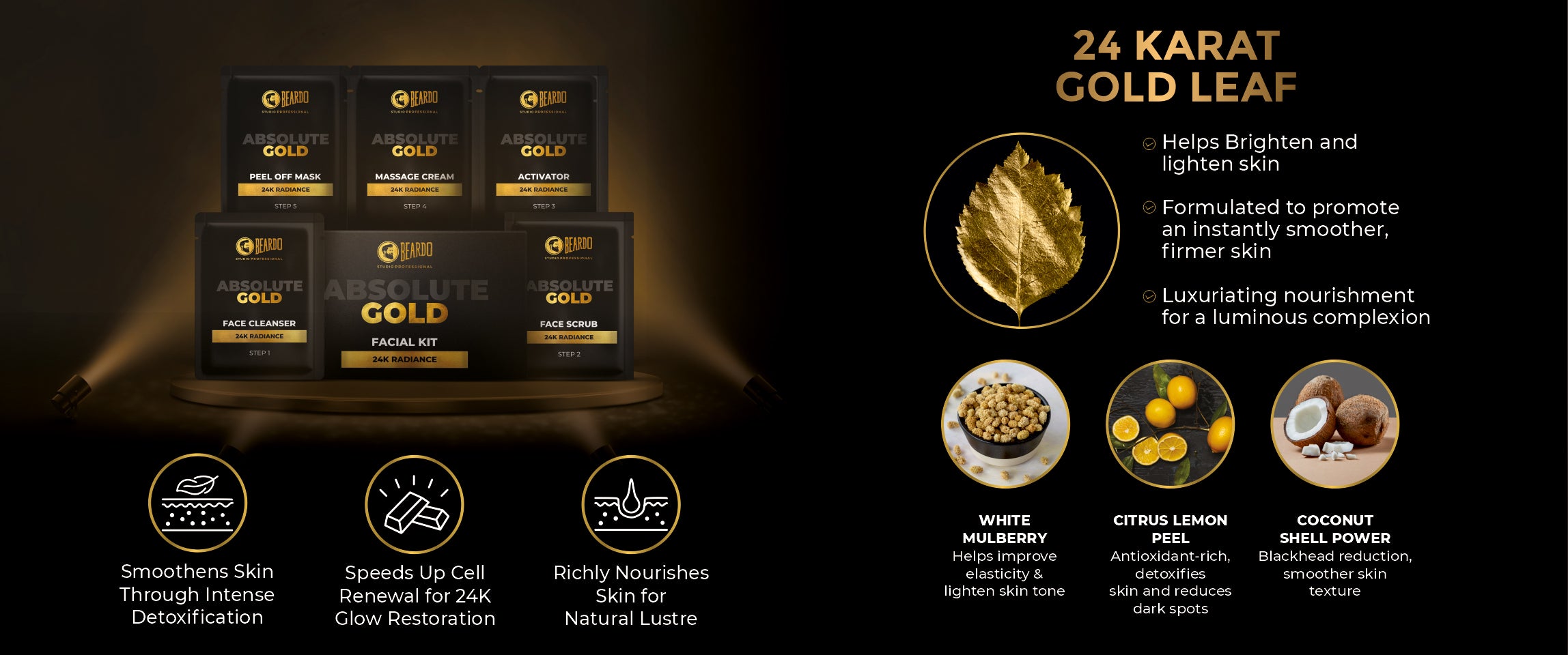 Beardo Absolute Gold Range