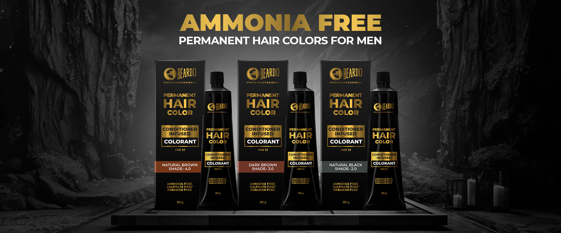 BSP Hair Color Website Landing Page Banner