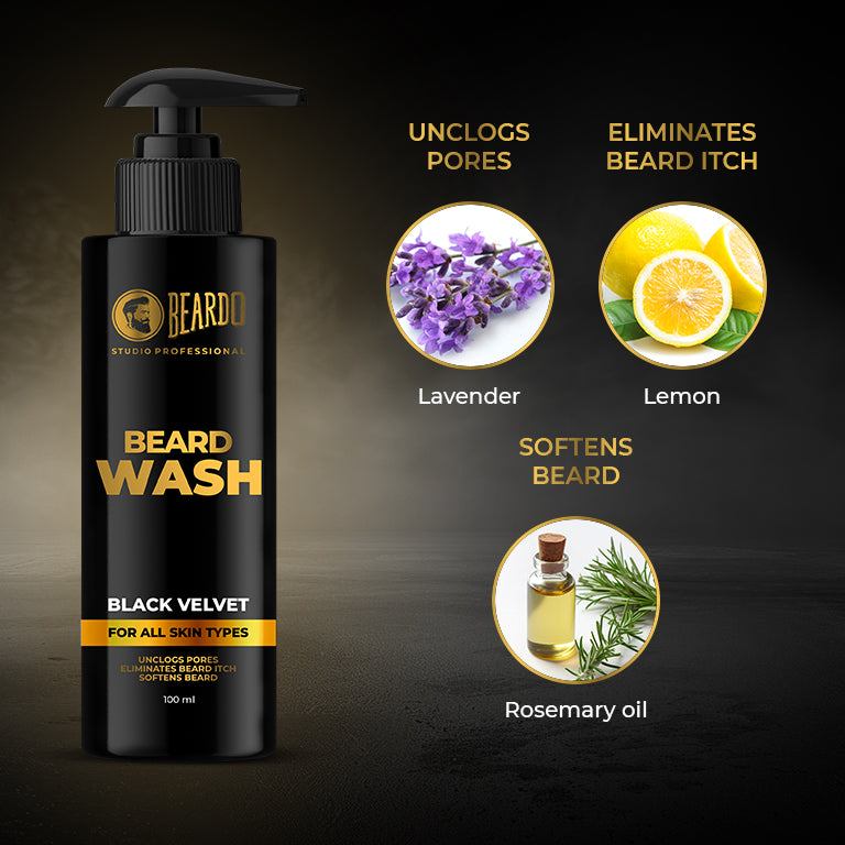 Deep-cleansing beard wash for a fresh, soft, and smooth beard.