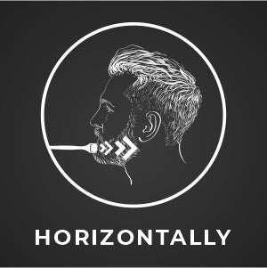 Horizontally