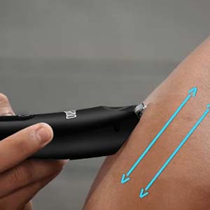 Keep the flat side against the skin.