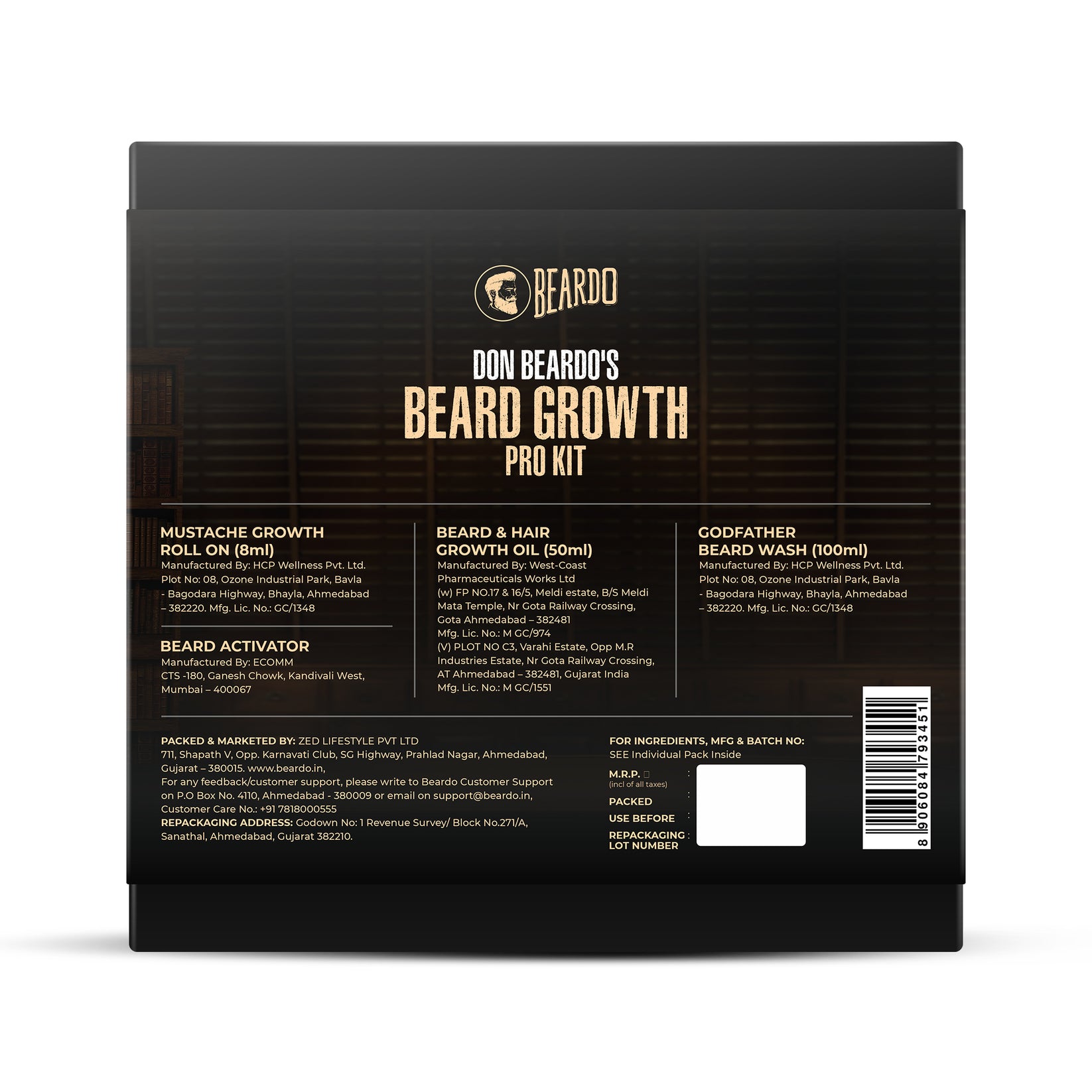 Don Beardo's Beard Growth Pro Kit Beardo India