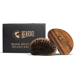beard brush, beard tool, Beardo BOAR Bristle beard brush, mustache brush, boar bristle beard brush