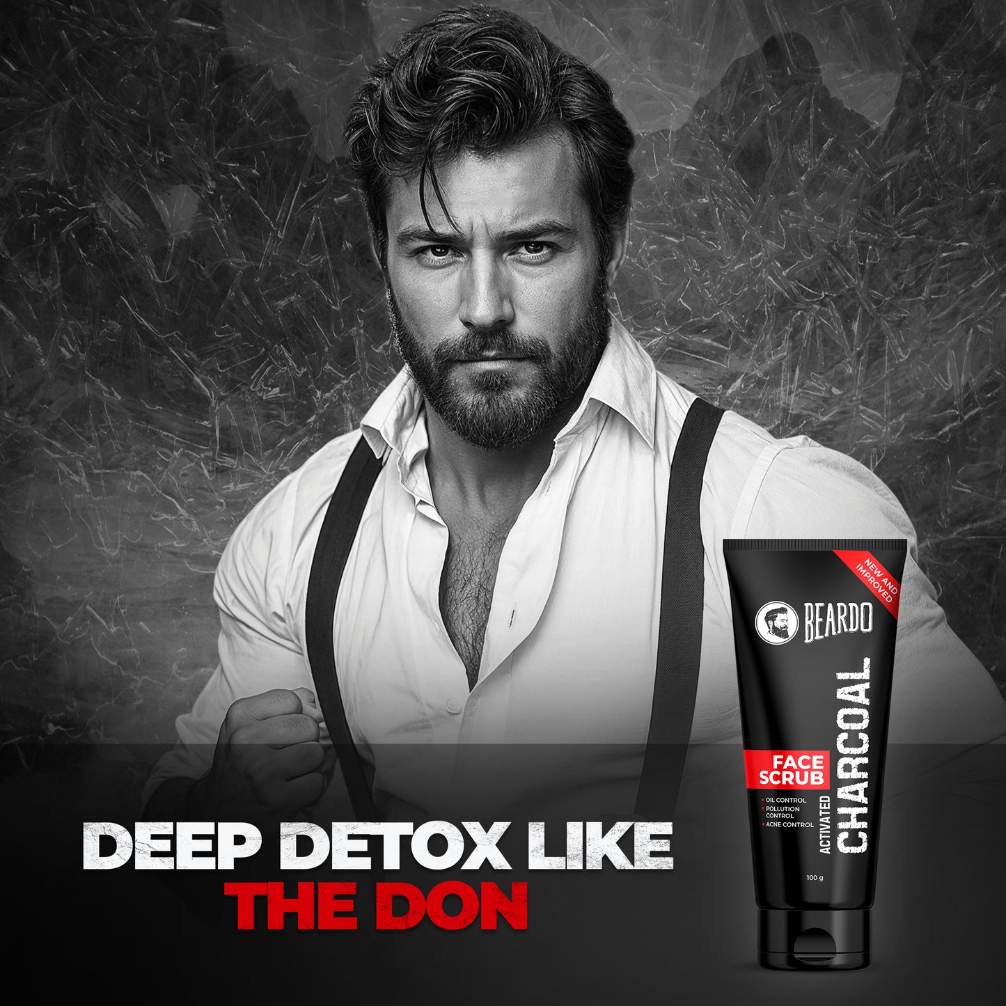 Beardo Activated Charcoal Face Scrub