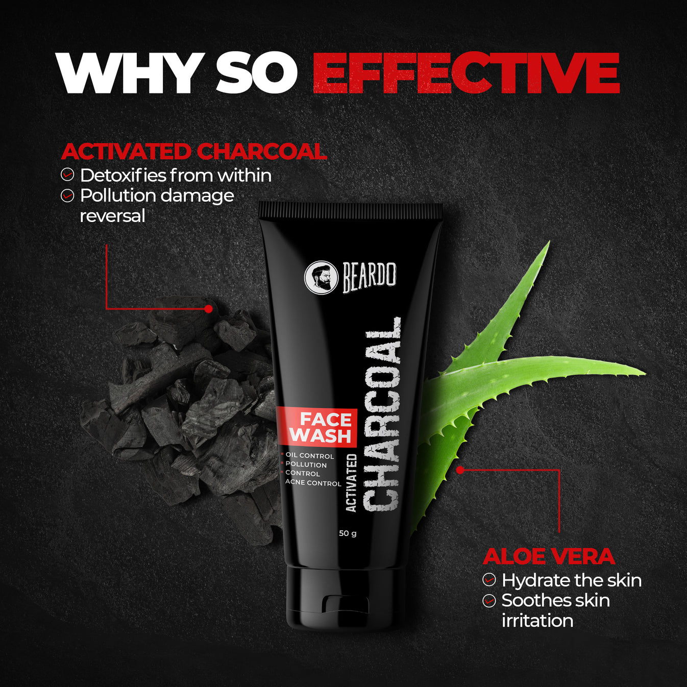 Beardo Activated Charcoal Facewash Beardo India