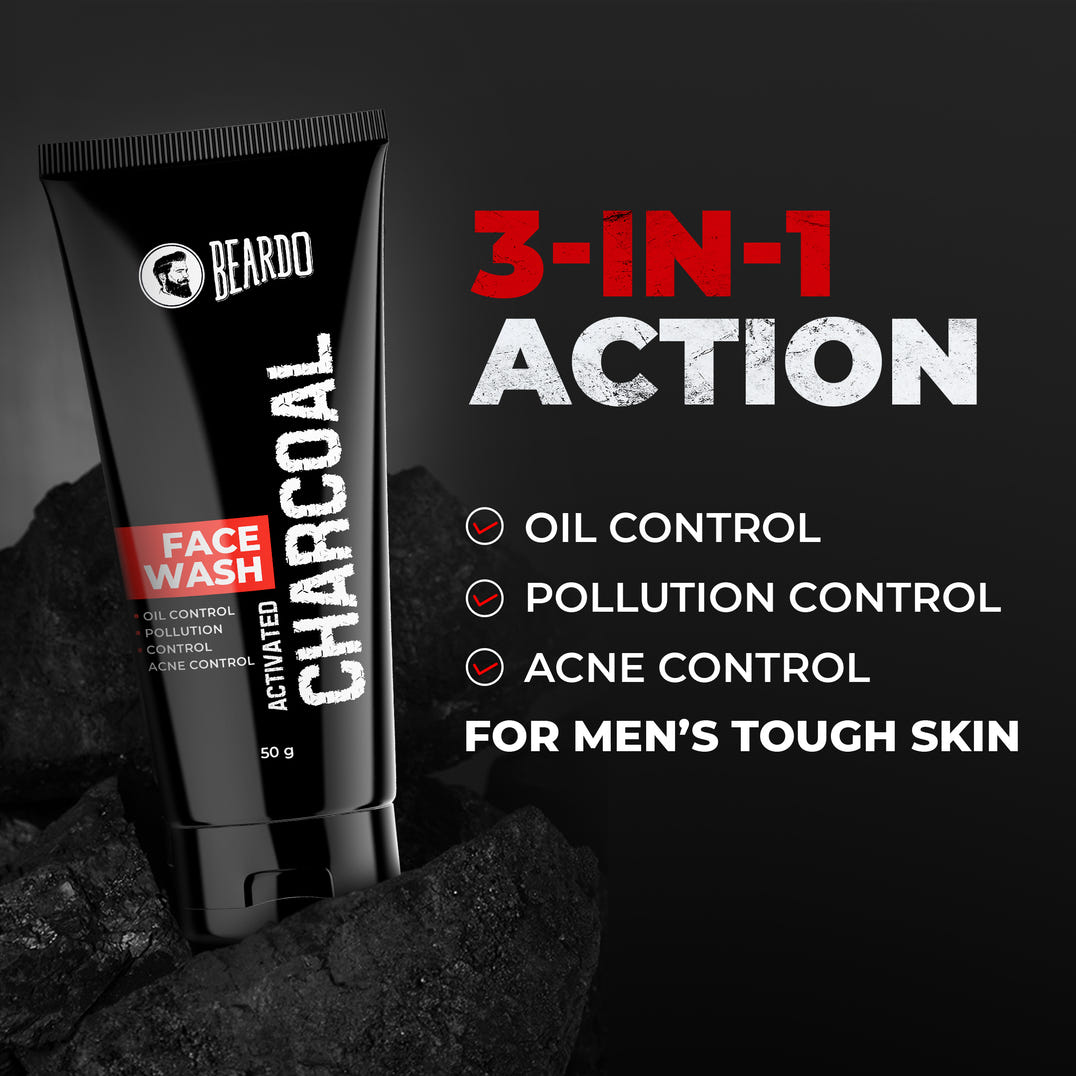 Beardo Activated Charcoal Facewash – how to use