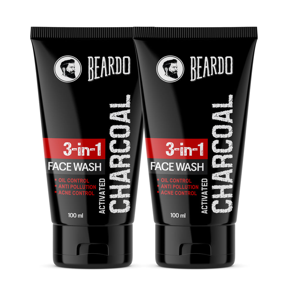 Beardo Activated Charcoal Facewash For Men Beardo India