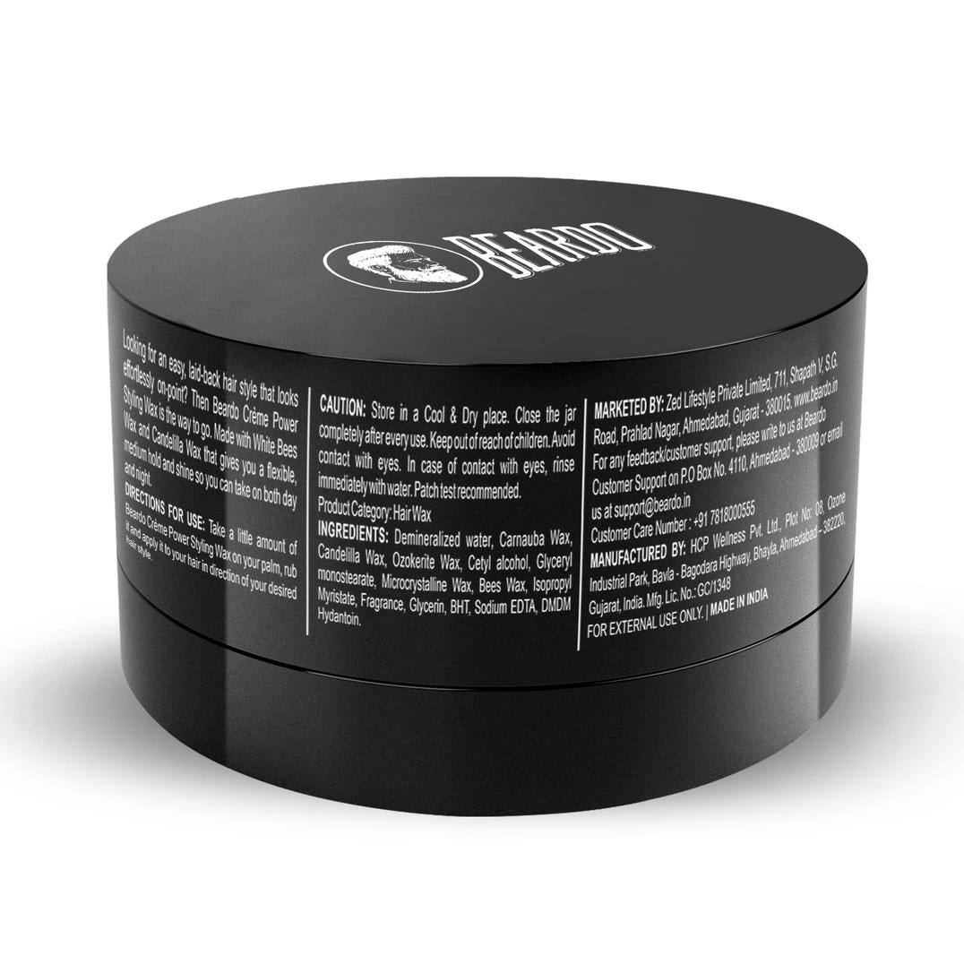 Beardo Creme Power Styling Wax – formula and texture close-up