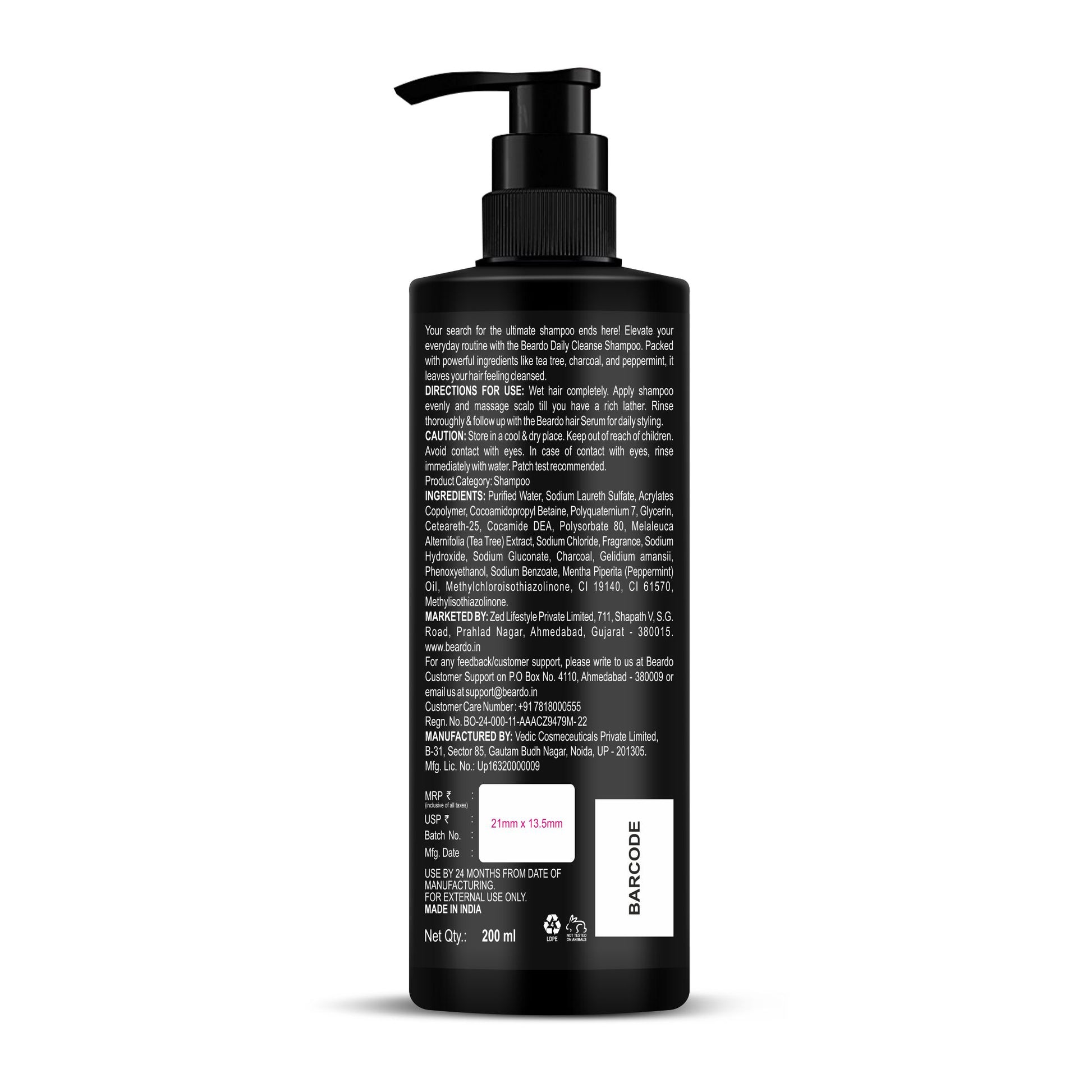 Beardo Daily Clean Shampoo (200ml)